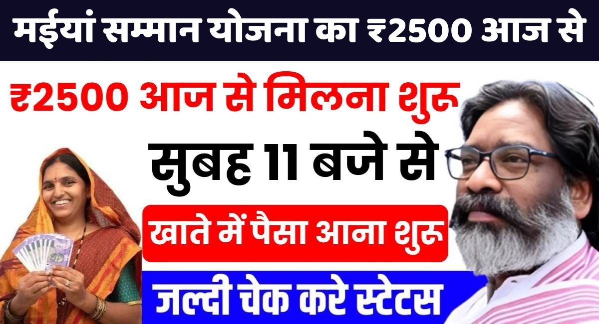 Maiya Samman Yojana 2500 Kab Milega